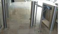 Cylinder swing flap barrier for airport Visa access control