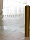 Gold coating cylinder swing gate for Luxury shops/offices